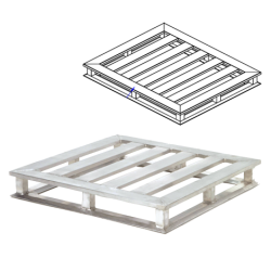 100PLA091 Seal Welded Aluminum Pallet
