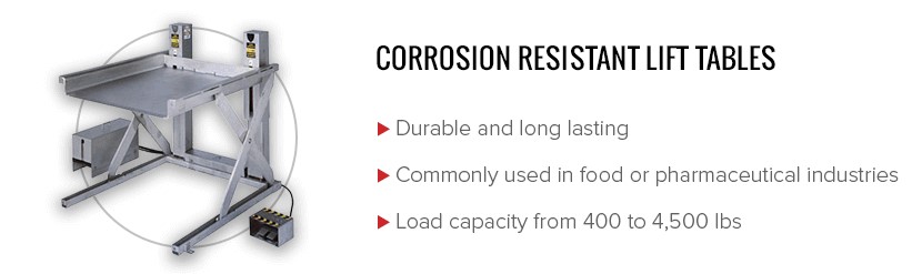 Corrosion Lift Tables