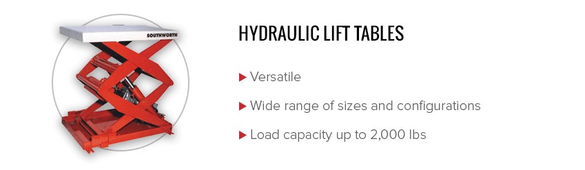 Hydraulic Lift Tables